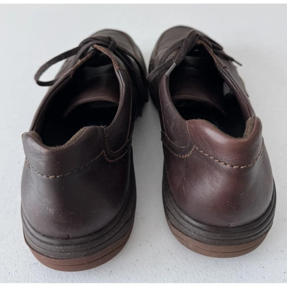 Mephisto Douk Hydroprotect Moc Toe Derby Brown Leather Men's‎ Shoe Size 12 M US